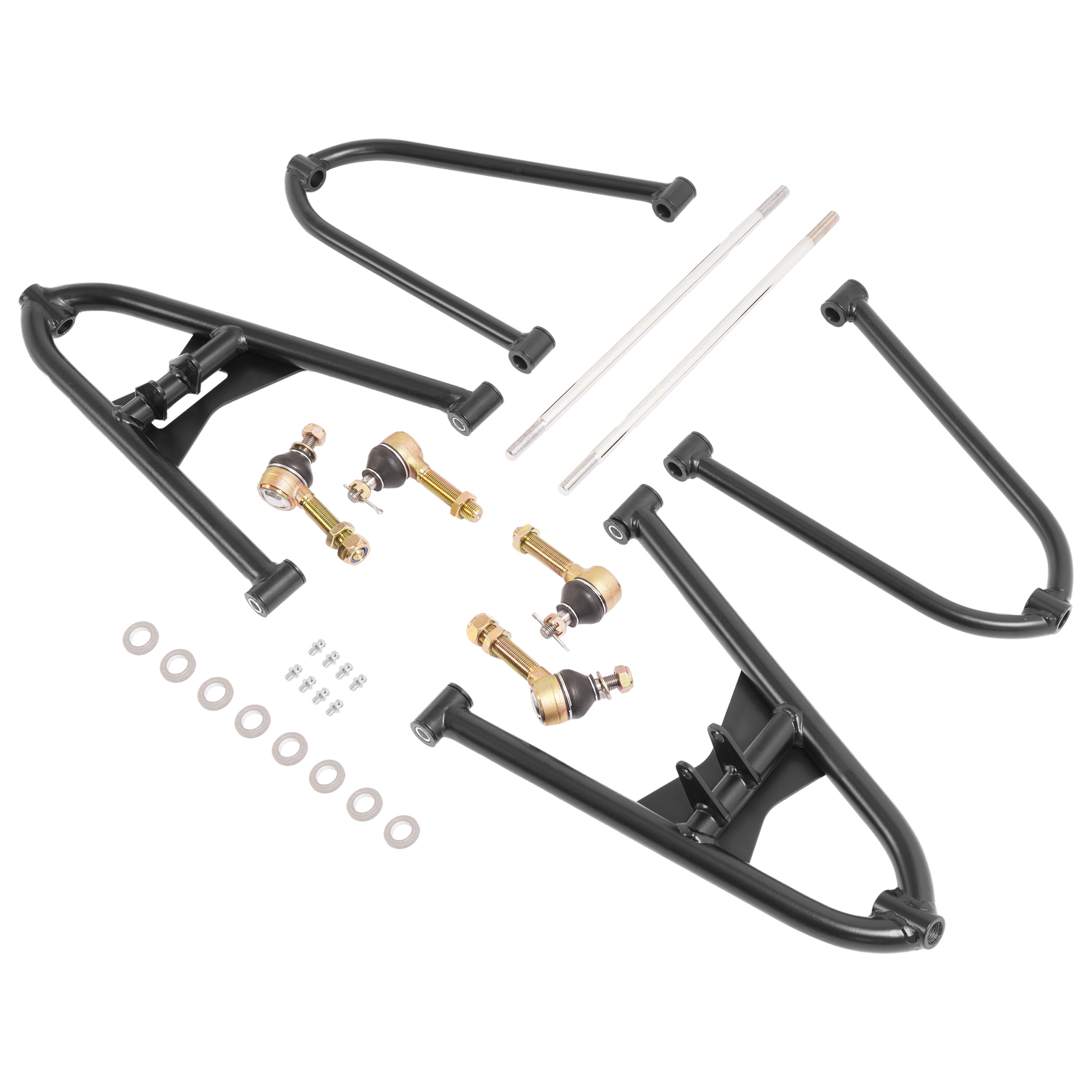 For Honda Sportrax 450 TRX450R TRX450ER All Years Adjustable Steel A Arms +2.5+1