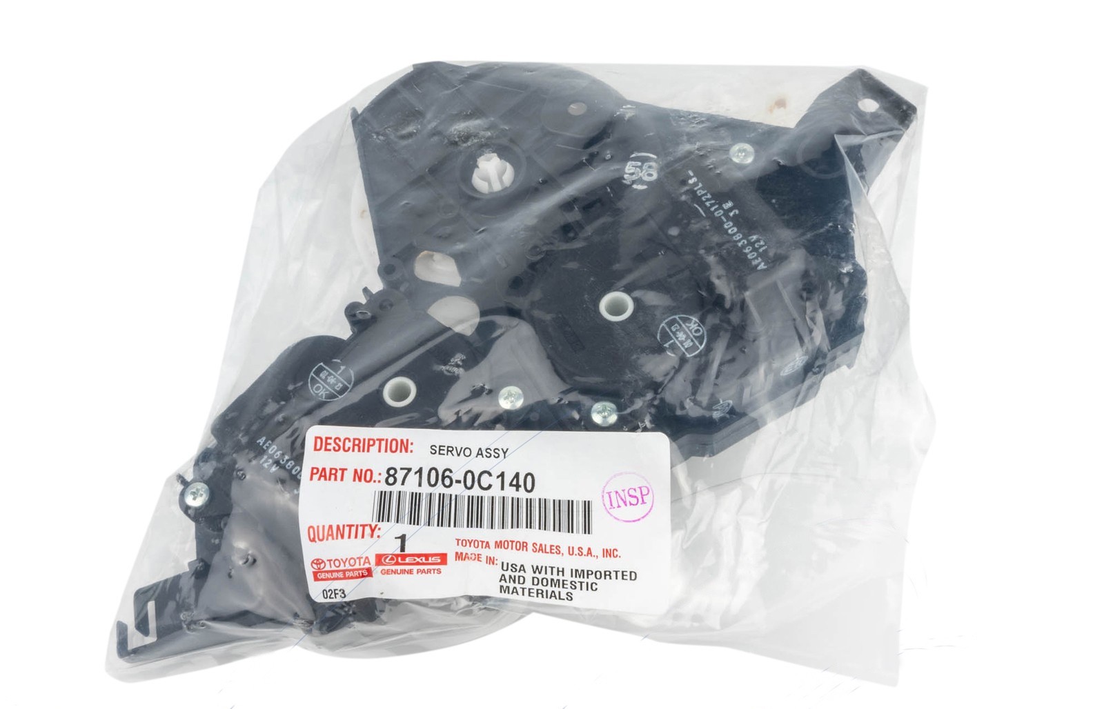 Toyota OEM SERVO SUB  ASSEMBLY Heater & A/C Tunda Sequoia 871060C140 87106-0C140
