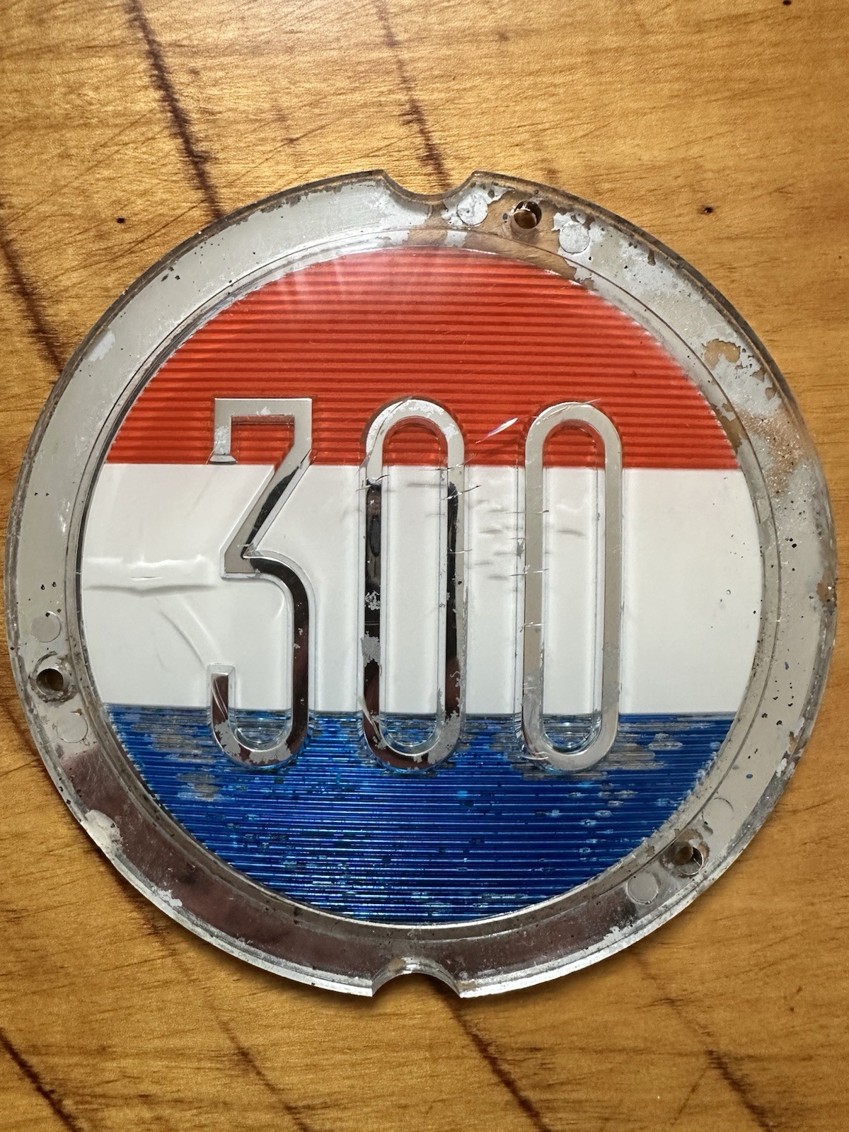 Vintage 1963 1964 Chrysler 300 Hubcap Center Emblem Insert 5