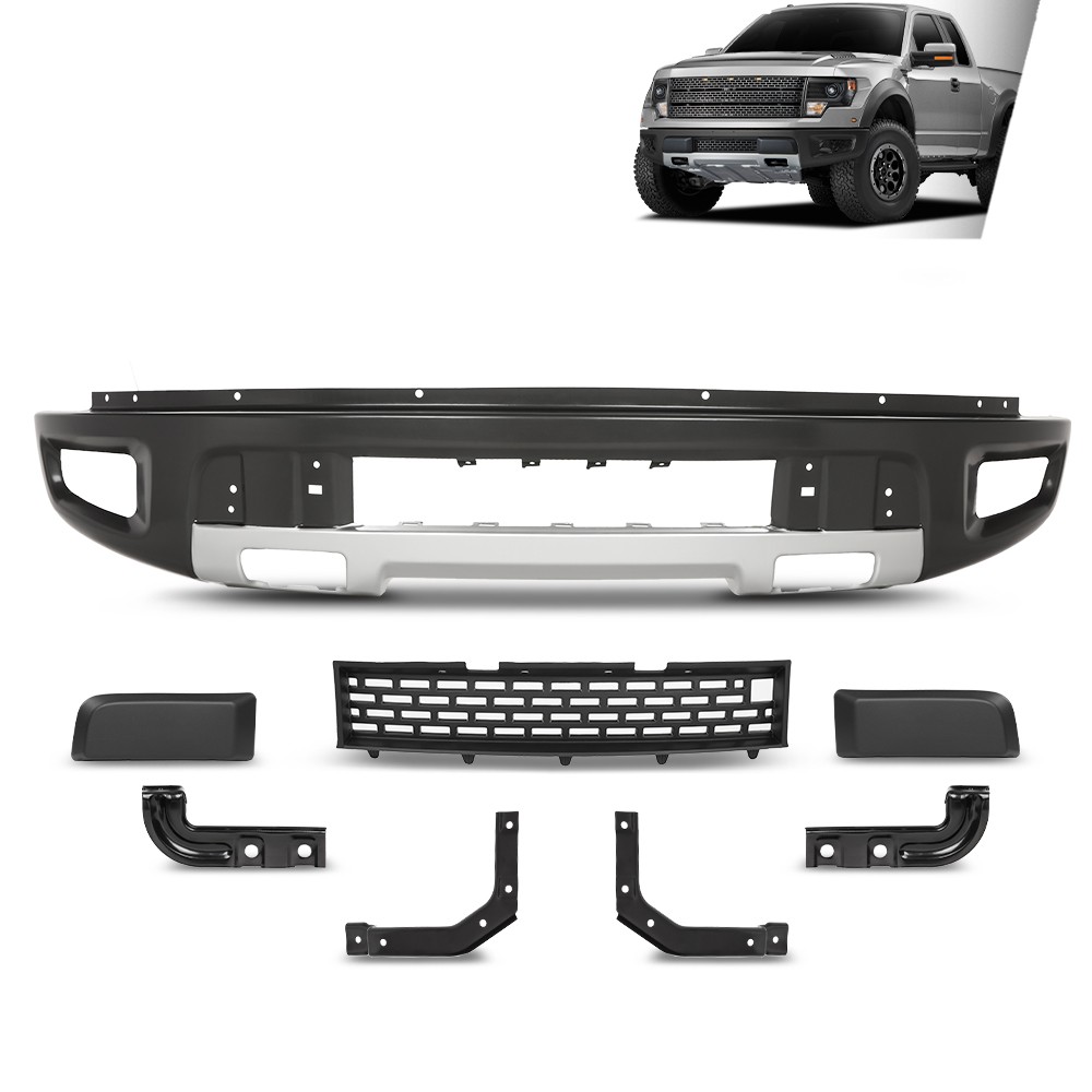 For 2010-2014 2012 Ford F-150 SVT Raptor Front Bumper Guard Cover Assembly 8PCS