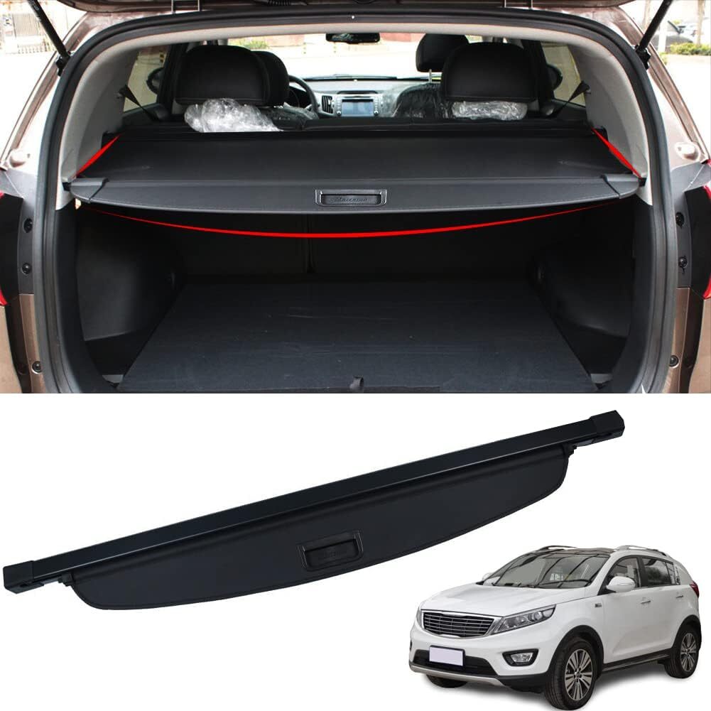 For 2017-2021 2022 Kia Sportage Cargo Cover Rear Trunk Privacy Shade Retractable