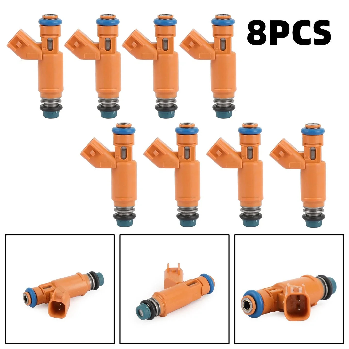 8x OEM Denso Fuel Injectors for 2006-2009 Land Rover Range Rover 4.4L V8 2W93-AA