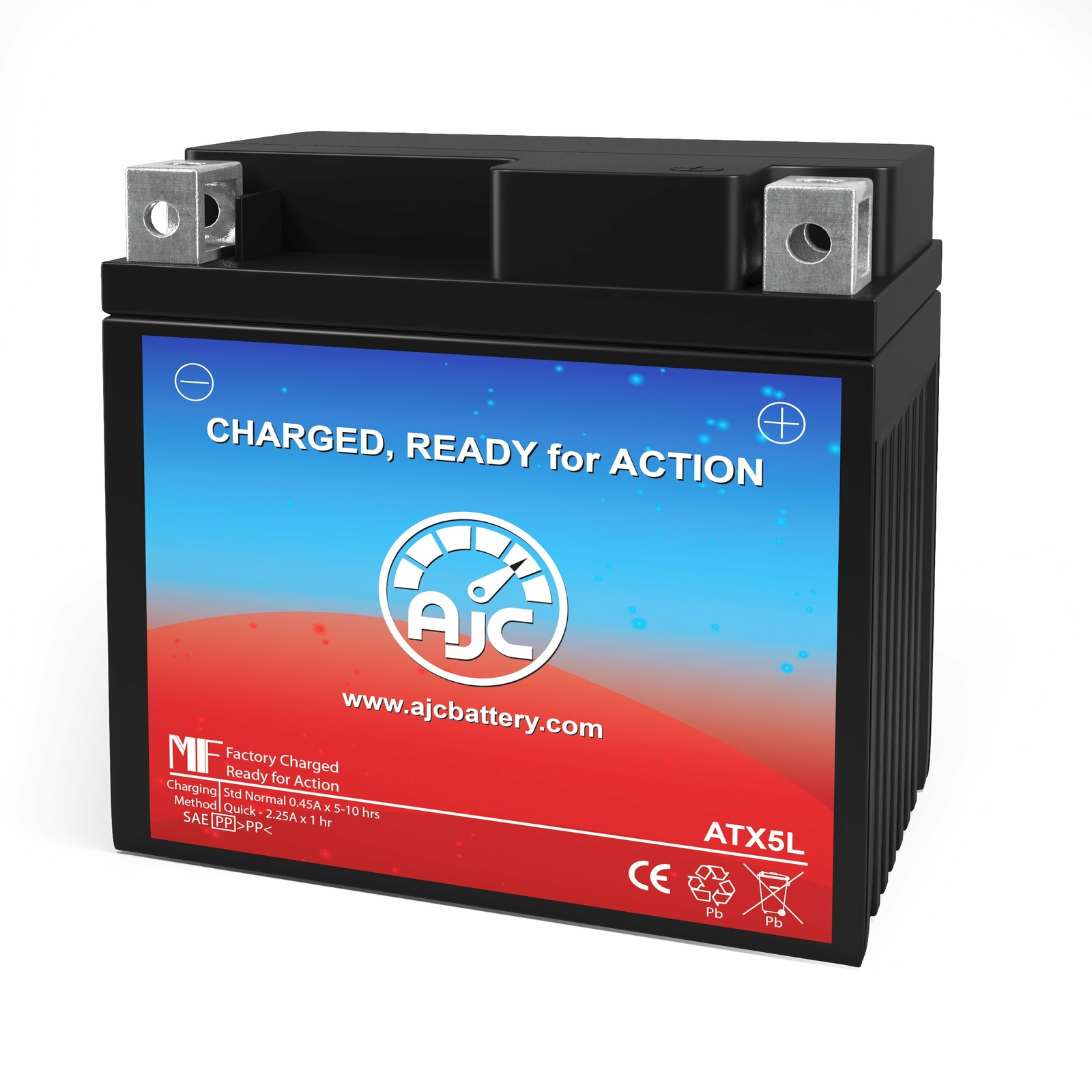 AJC Battery Compatible with Chrome 5L-BS Powersports Battery AJC Battery Compatible with Chrome 5L-BS Powersports Battery