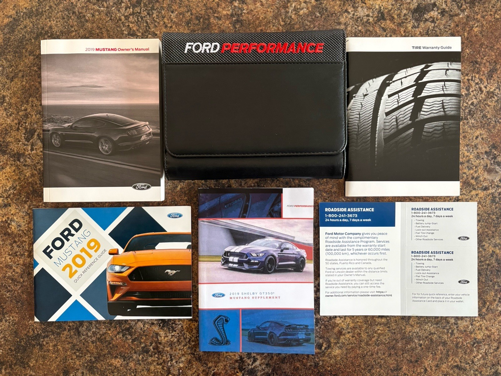 2019 Ford Mustang Shelby GT350 Owners Manual w/ Performance Case & More - #C-D