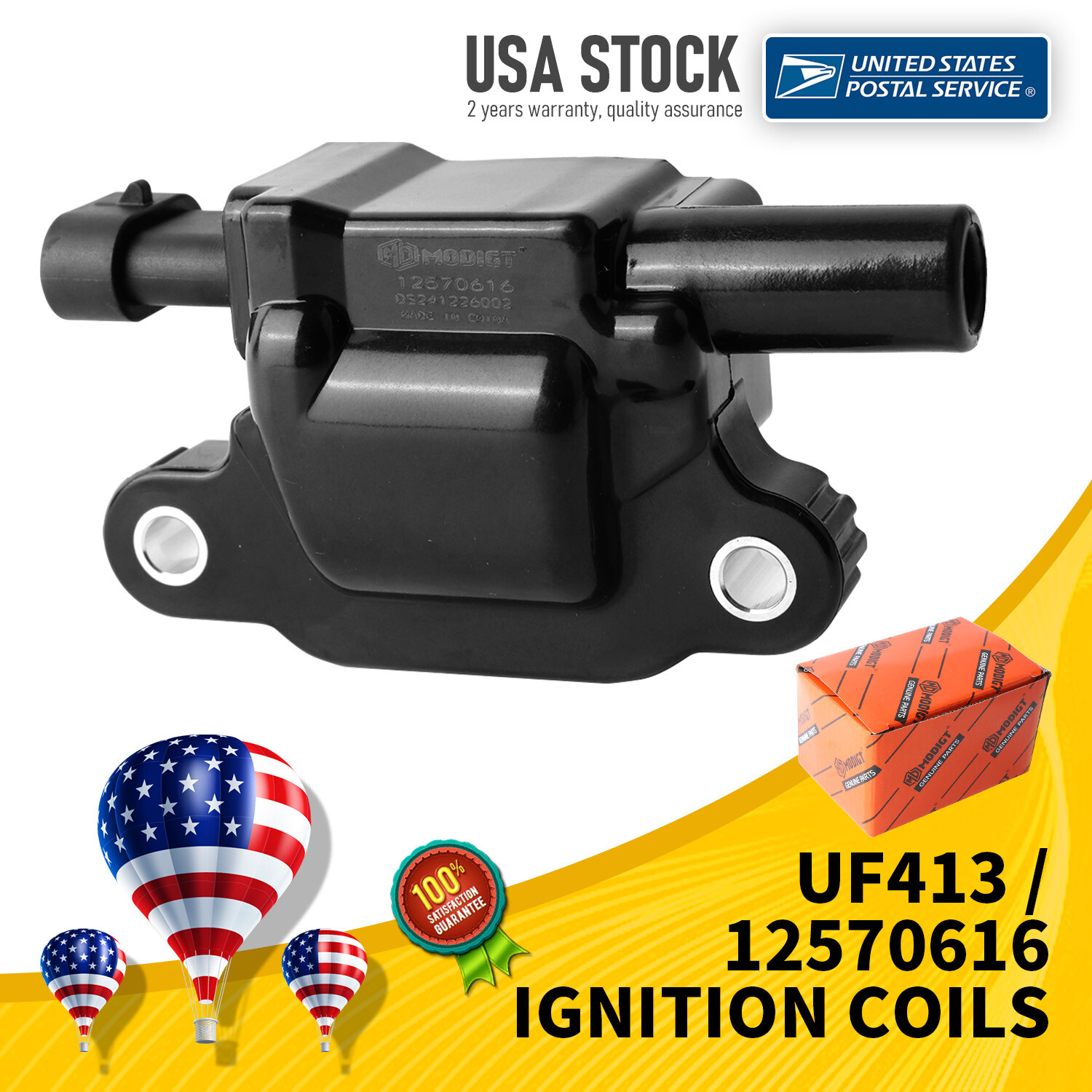 UF413 1PC Ignition Coil Pack For Chevy Silverado 1500 GMC 5.3L 6.0L 6.2L C1511