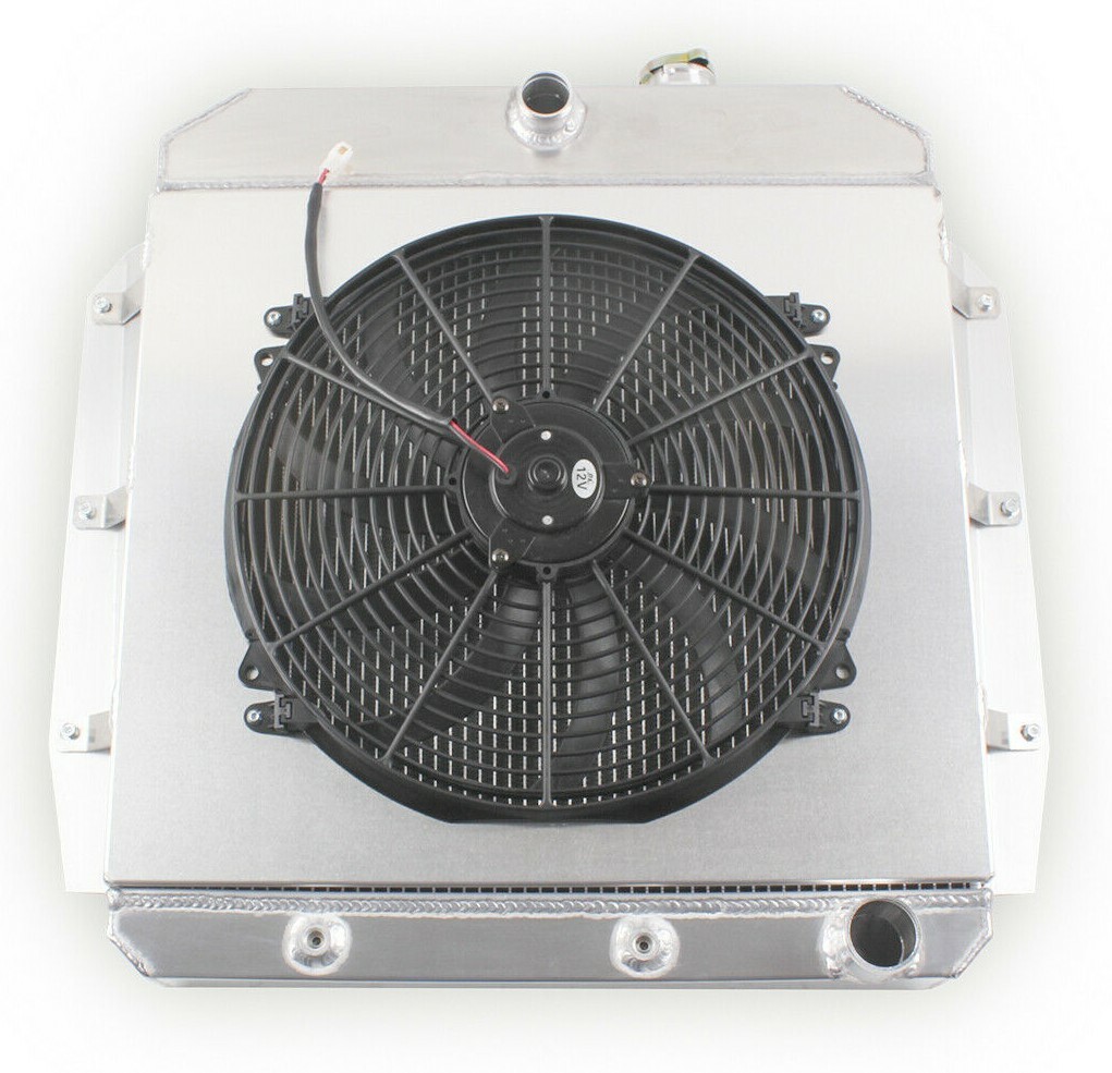 3 Row Radiator+Shroud Fan For 1956-1959 Chevy Truck 3100 / GMC 100 Apache Pickup
