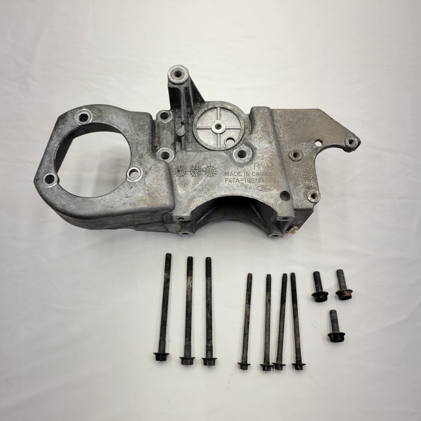 1993-94 Ford F250 F350 6.9L 7.3L IDI Diesel Power Steering Bracket W/Bolts OEM 