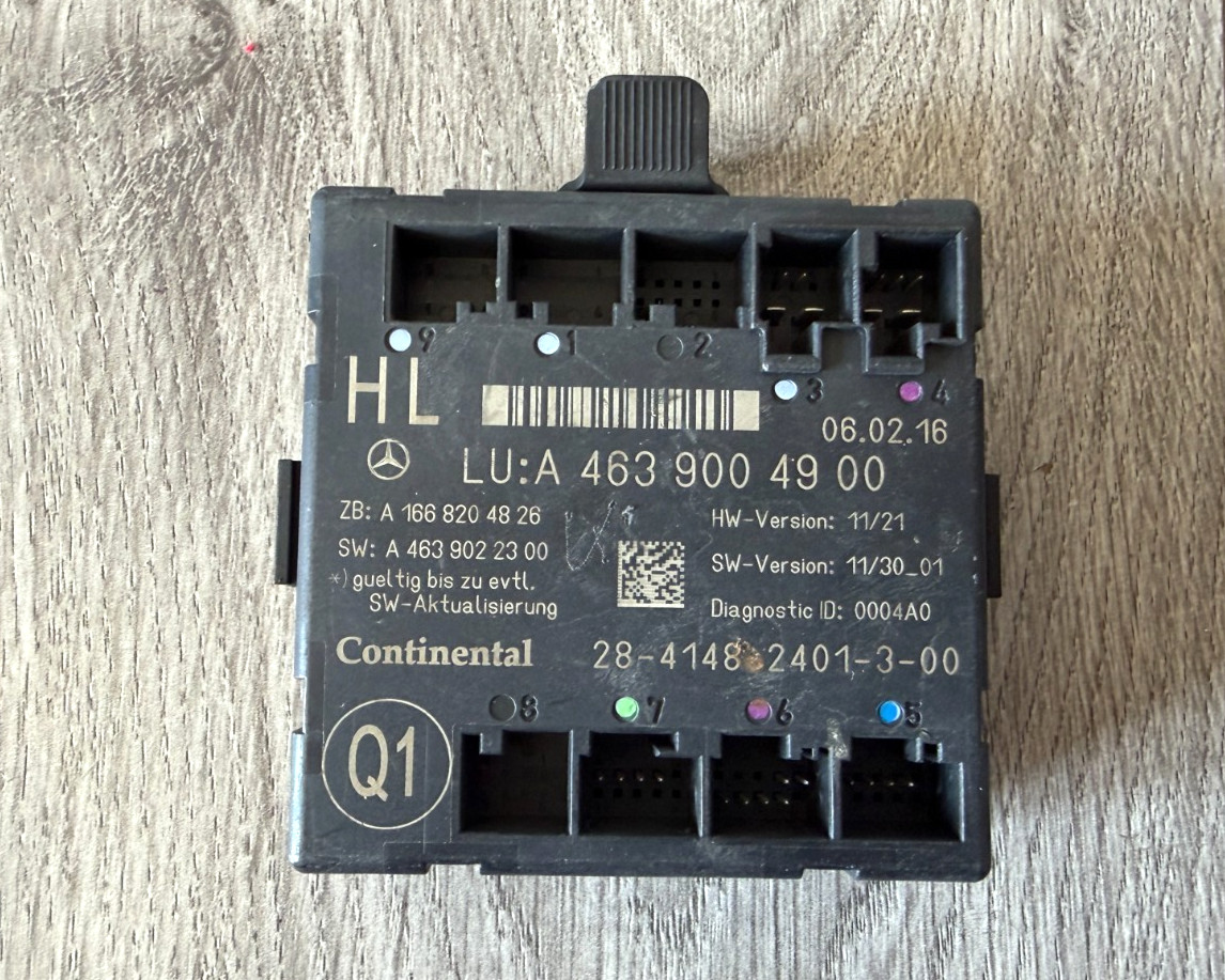 2013-2015 MERCEDES G550 G63 REAR LEFT DOOR CONTROL UNIT, 4639004900, GENUINE OEM 2013-2015 MERCEDES G550 G63 REAR LEFT DOOR CONTROL UNIT, 4639004900, GENUINE OEM