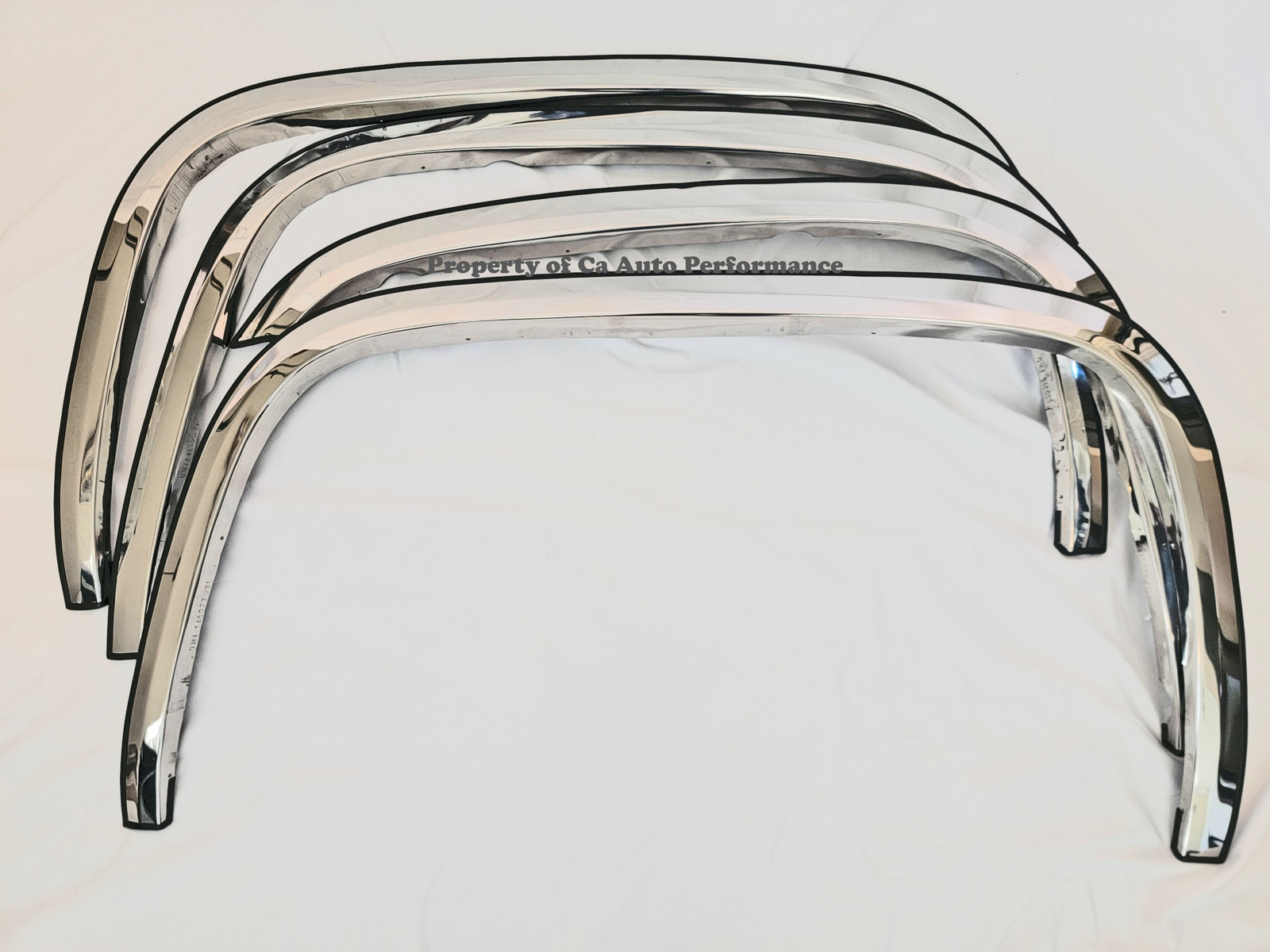 For 07-13 Silverado 1500 Chrome Polished Stainless Steel Fender Trim Moldings 2