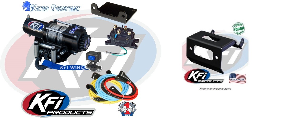 KFI 2500 LB Winch and Mount Kit Rancher 420 Foreman Rubicon 500 520 2014-2026 KFI 2500 LB Winch and Mount Kit Rancher 420 Foreman Rubicon 500 520 2014-2026