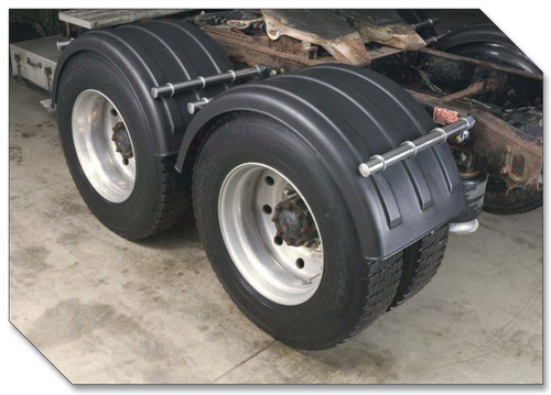 Minimizer MIN2260 Poly Black Fender for Dual Wheels 22.5
