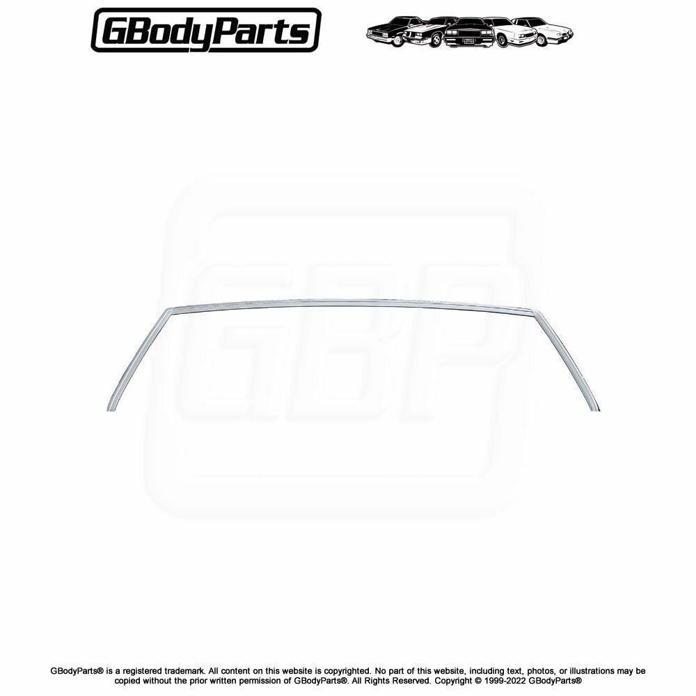 78-88 G-Body Rear Window Glass Reveal Trim Molding \ 78-88 G-Body Rear Window Glass Reveal Trim Molding \