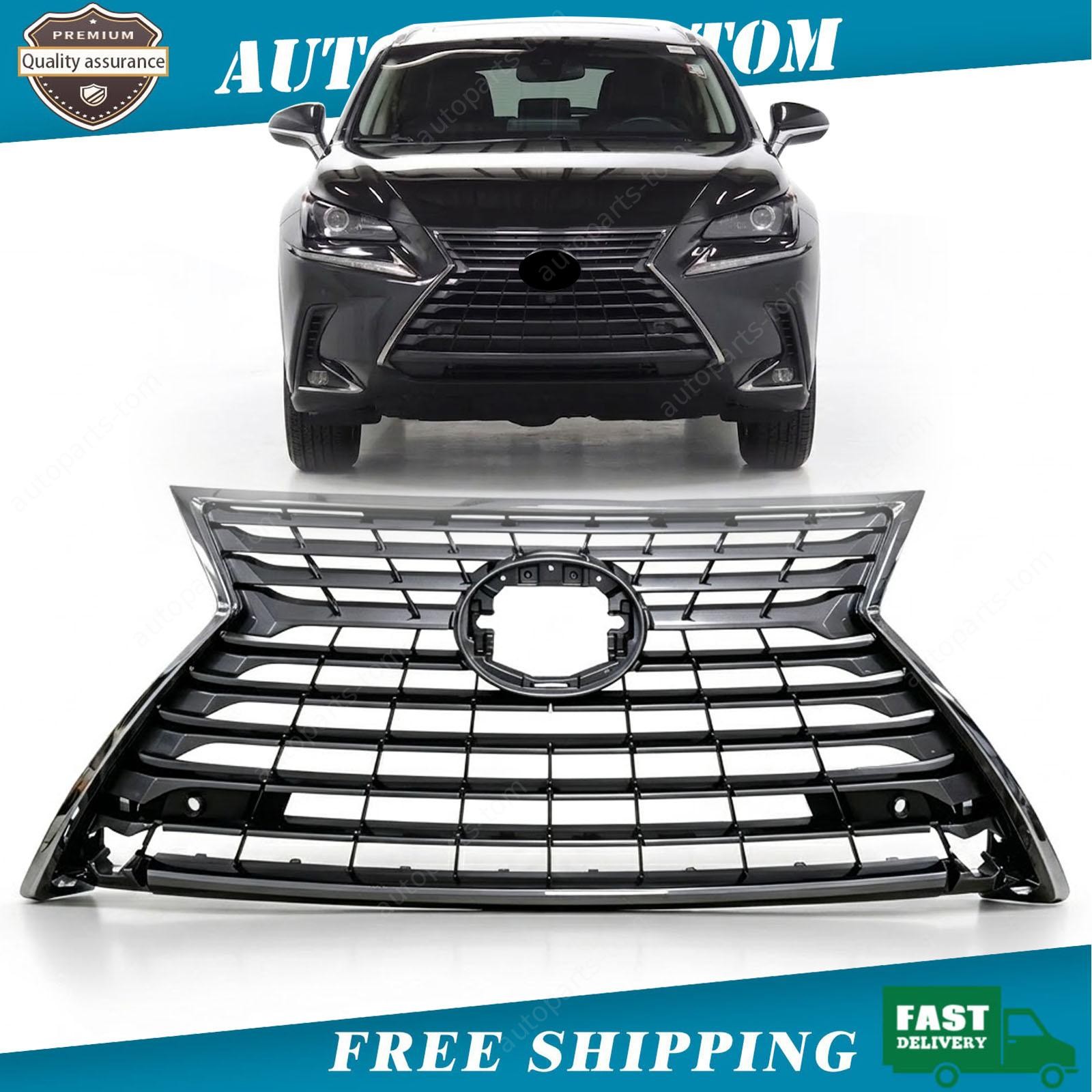 Front Dark Gray Grille W/ Chrome Fit 2018-2021 Lexus NX300/h Base 5310178180 Front Dark Gray Grille W/ Chrome Fit 2018-2021 Lexus NX300/h Base 5310178180