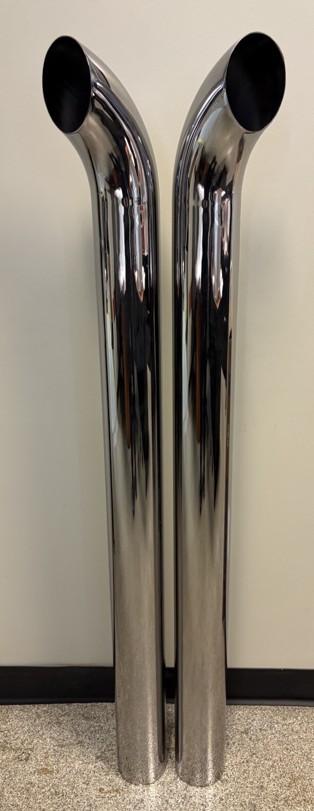 Chrome Stacks 4 Inch Curved Pipe 4 Chrome Stacks 4 Inch Curved Pipe 4