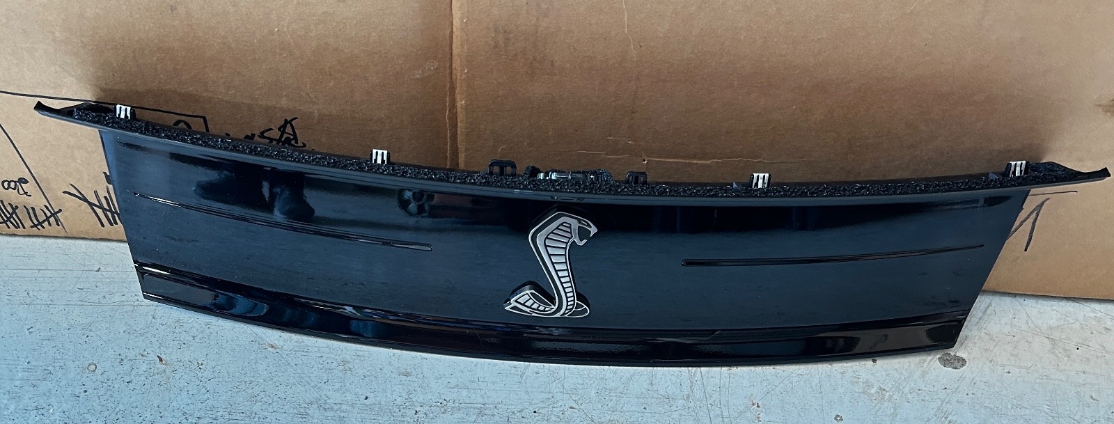 2015-2023 Mustang Shelby GT 500 OEM Ford Deck Lid Panel w/Cobra Emblem - Line 2015-2023 Mustang Shelby GT 500 OEM Ford Deck Lid Panel w/Cobra Emblem - Line