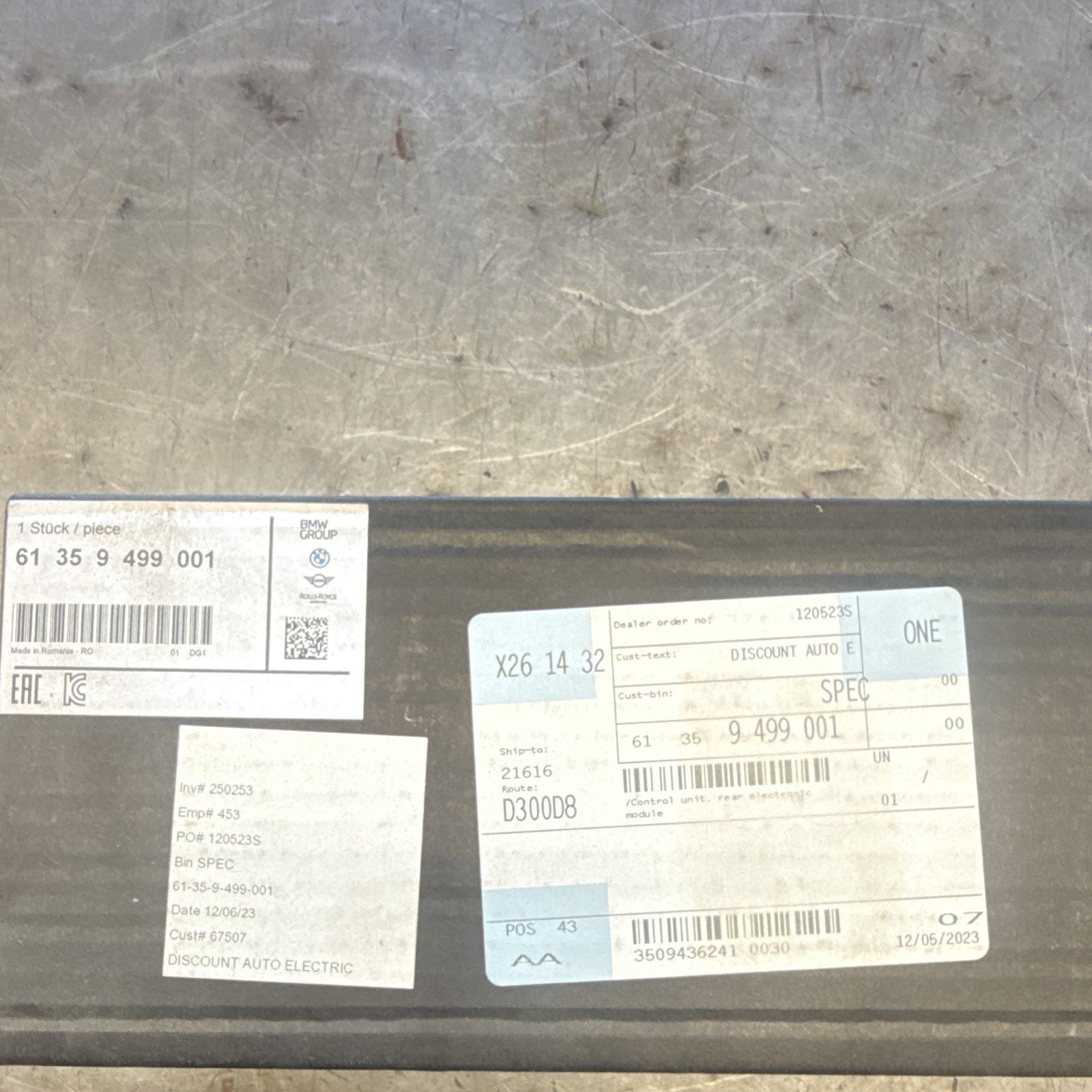 BMW Module Part Number 613594999001 Brand New Genuine OEM BMW BMW Module Part Number 613594999001 Brand New Genuine OEM BMW