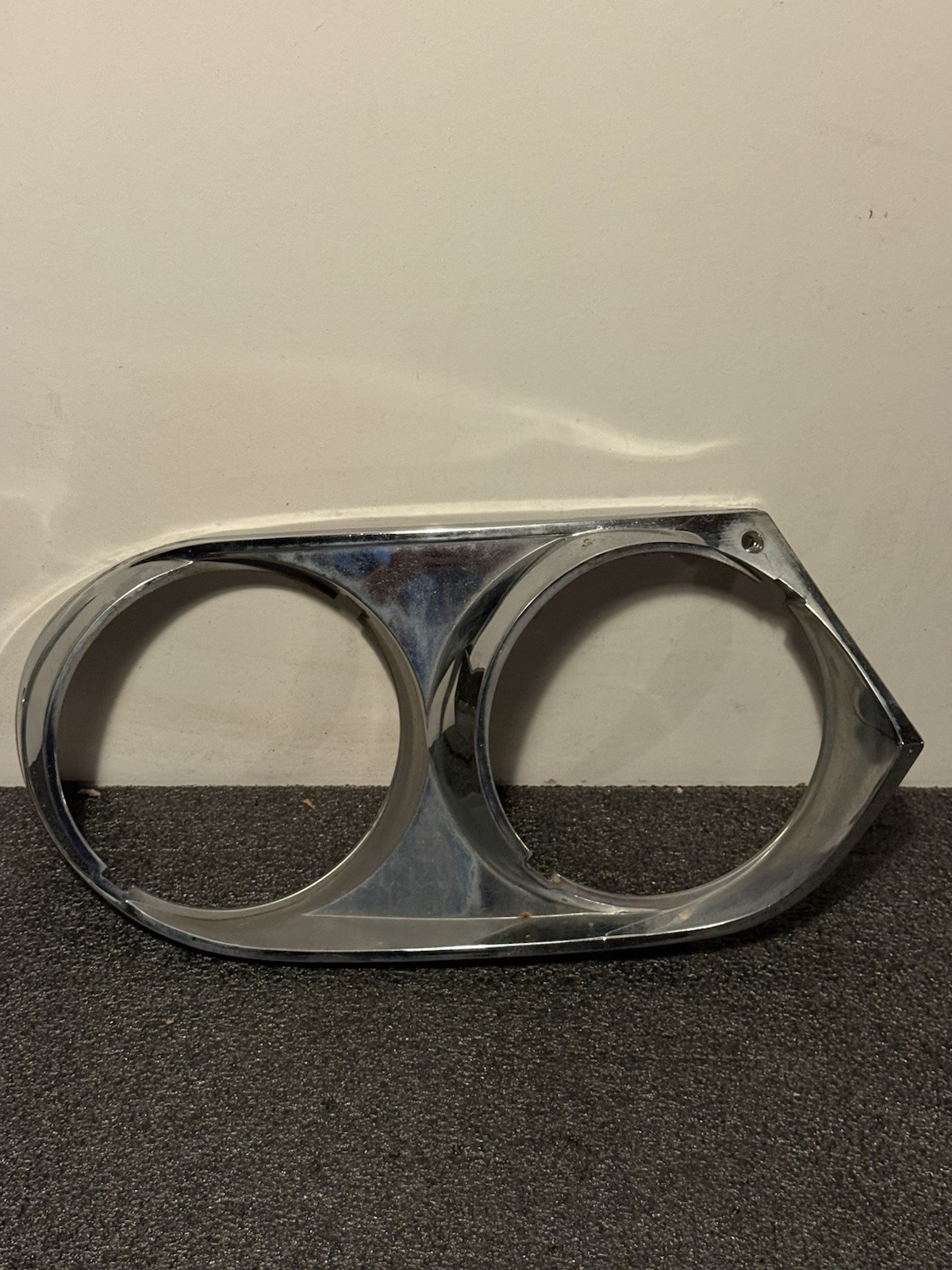 1982 - 1991 Jaguar XJS Right Passenger Side Dual Headlight Trim Bezel Chrome OEM