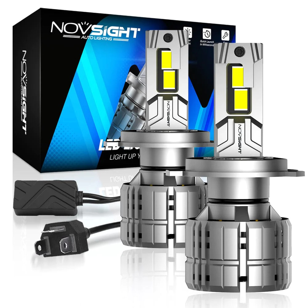 NOVSIGHT H4 9003 Led Headlight Bulbs 6500K Canbus Error Free 40000LM 200W Hi/Low