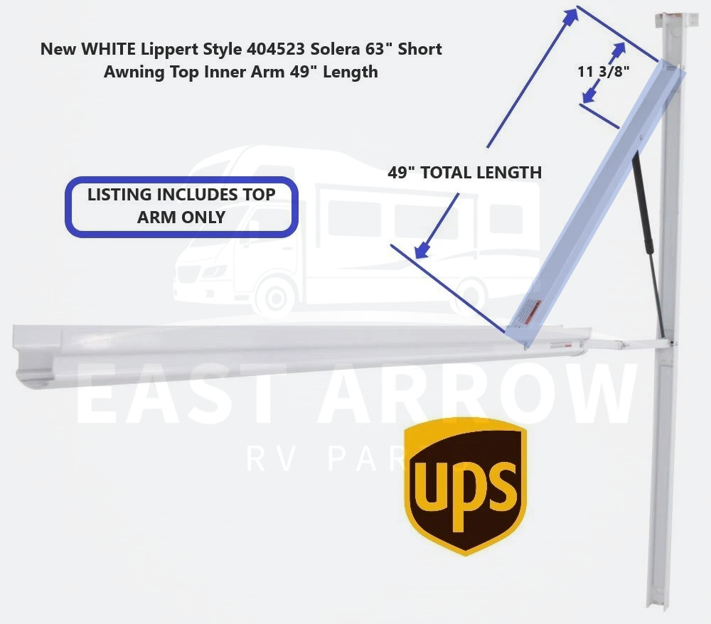 New WHITE Lippert Style 404523 Solera 63\