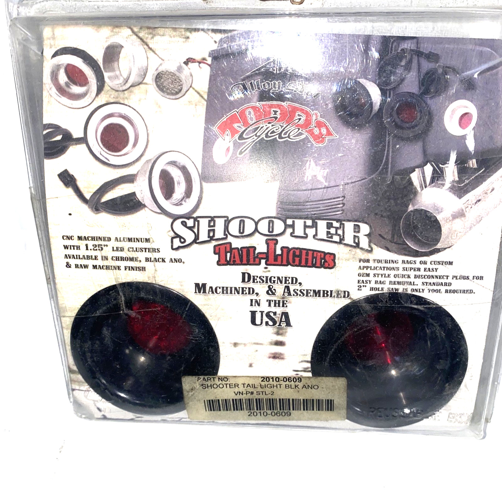 Alloy Art Black Shooter LED Tail Light Kit BLK ANO 2010-0609 VN-P# STL-2 NIB A Alloy Art Black Shooter LED Tail Light Kit BLK ANO 2010-0609 VN-P# STL-2 NIB A
