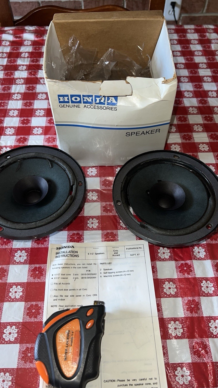 88-91 CRX Speakers New In Box Vintage Rare 88-91 CRX Speakers New In Box Vintage Rare