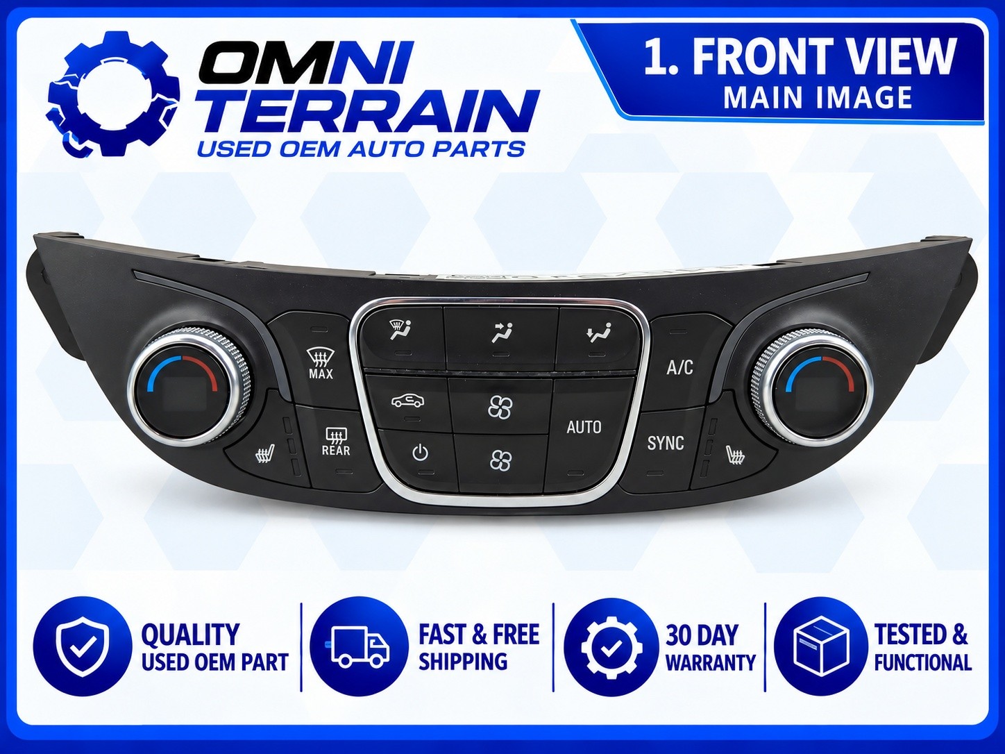 2019-2021 Chevy Malibu Dual Zone Heated Seat AC Heater Control 84684288 OEM