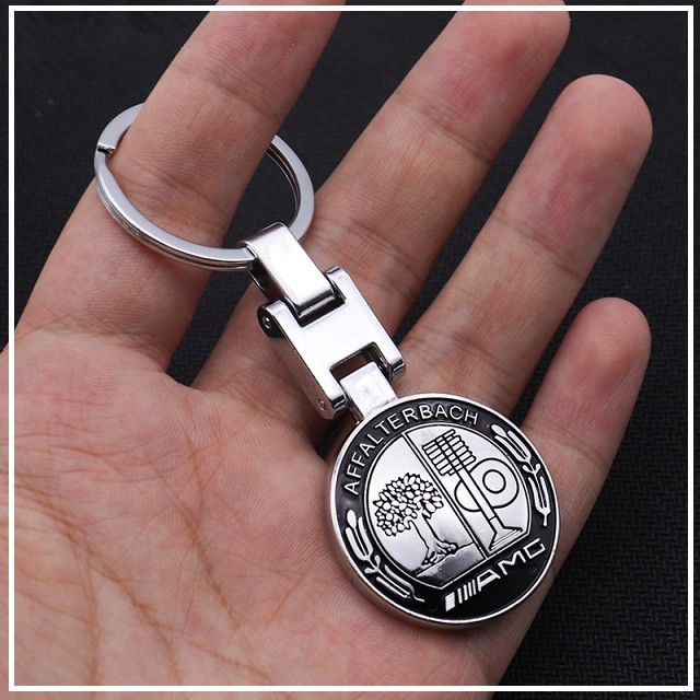 MERCEDES BENZ AMG Keyring - fob keychain - steel double sided - MERCEDES BENZ AMG Keyring - fob keychain - steel double sided -
