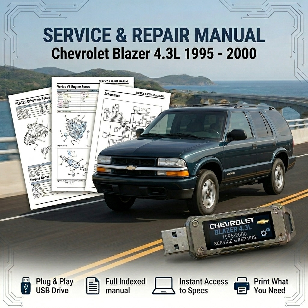 CHEVROLET BLAZER 1996 1997 1998 1999 2000 SERVICE REPAIR WORKSHOP MANUAL ON USB