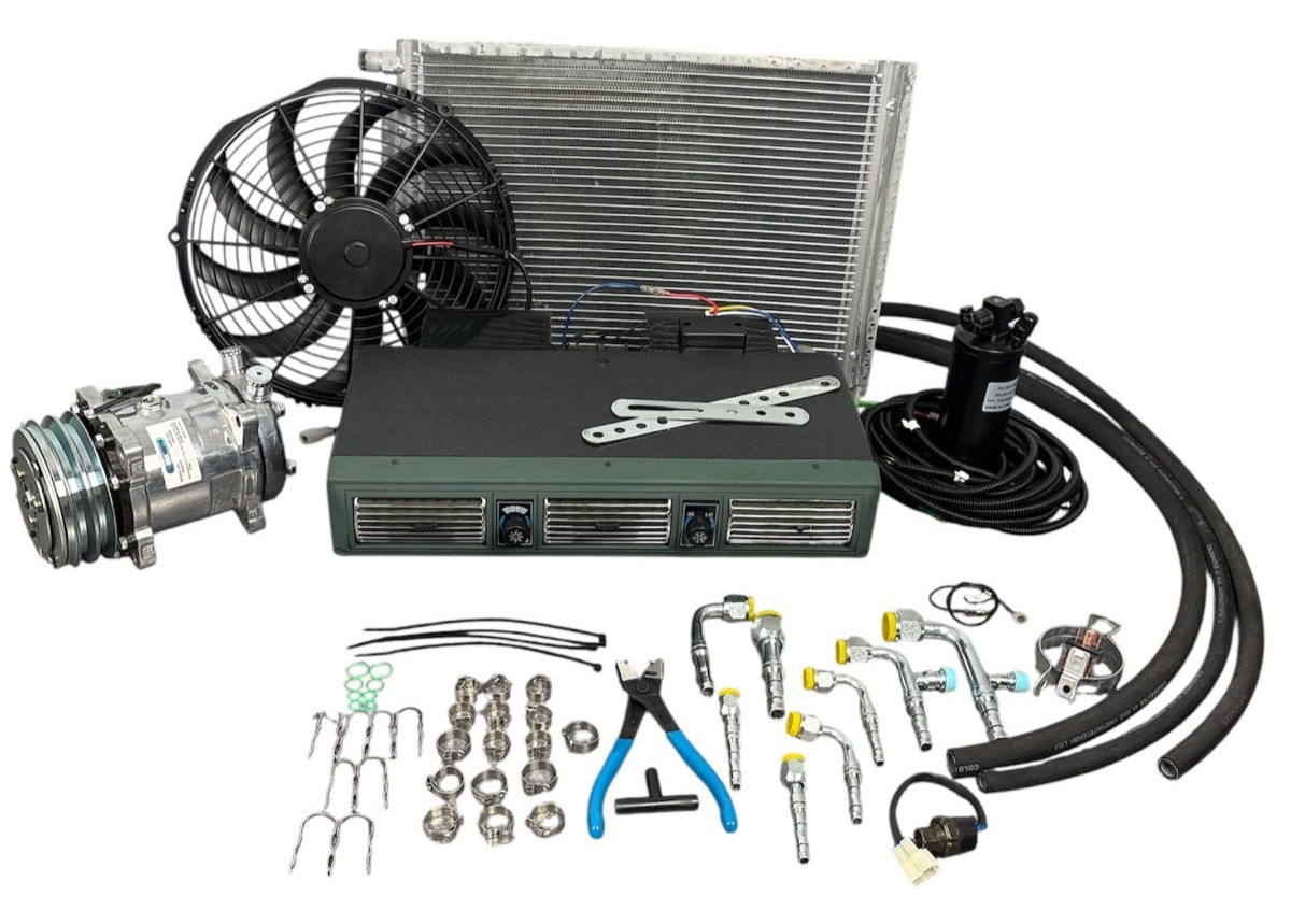 UNIVERSAL AIR CONDITIONING KIT UNDER DASH  450B-100 A/C 12V - QUICK FIT HOSES