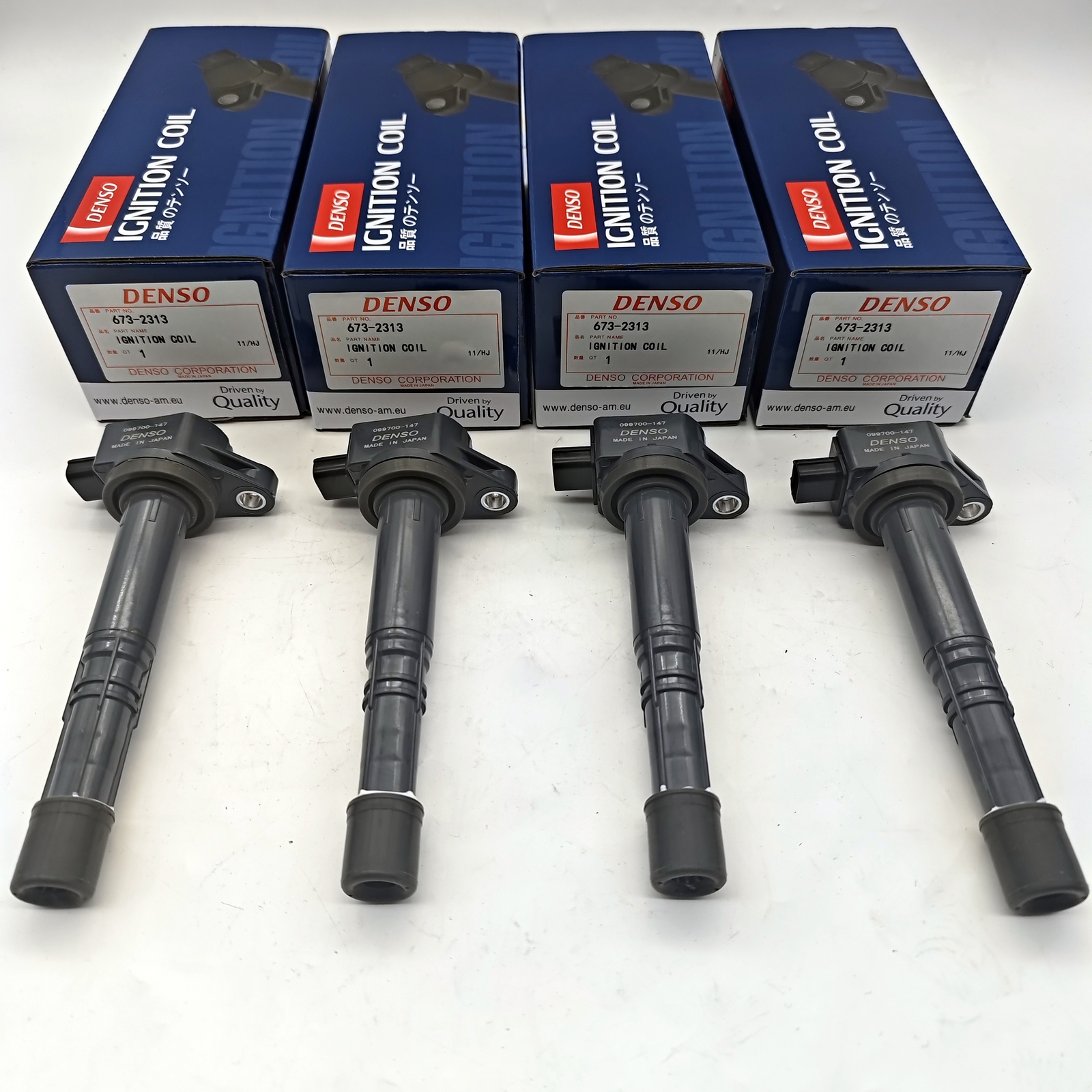 4Pcs Denso Ignition Coils 673-2313 For Honda Accord CRV Acura 2.4L 30520-R40-007