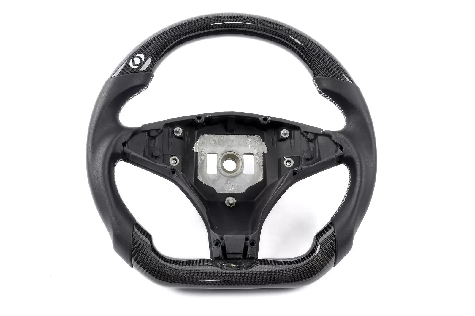 Tesla 12-20 Model S 15-20 Model X Carbon Fiber Leather Grips Steering Wheel NEW Tesla 12-20 Model S 15-20 Model X Carbon Fiber Leather Grips Steering Wheel NEW