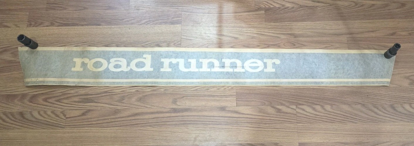 Vintage,1970s Plymouth Roadrunner Decal For Car, Racing, Orginal Decal, Stripe Vintage,1970s Plymouth Roadrunner Decal For Car, Racing, Orginal Decal, Stripe