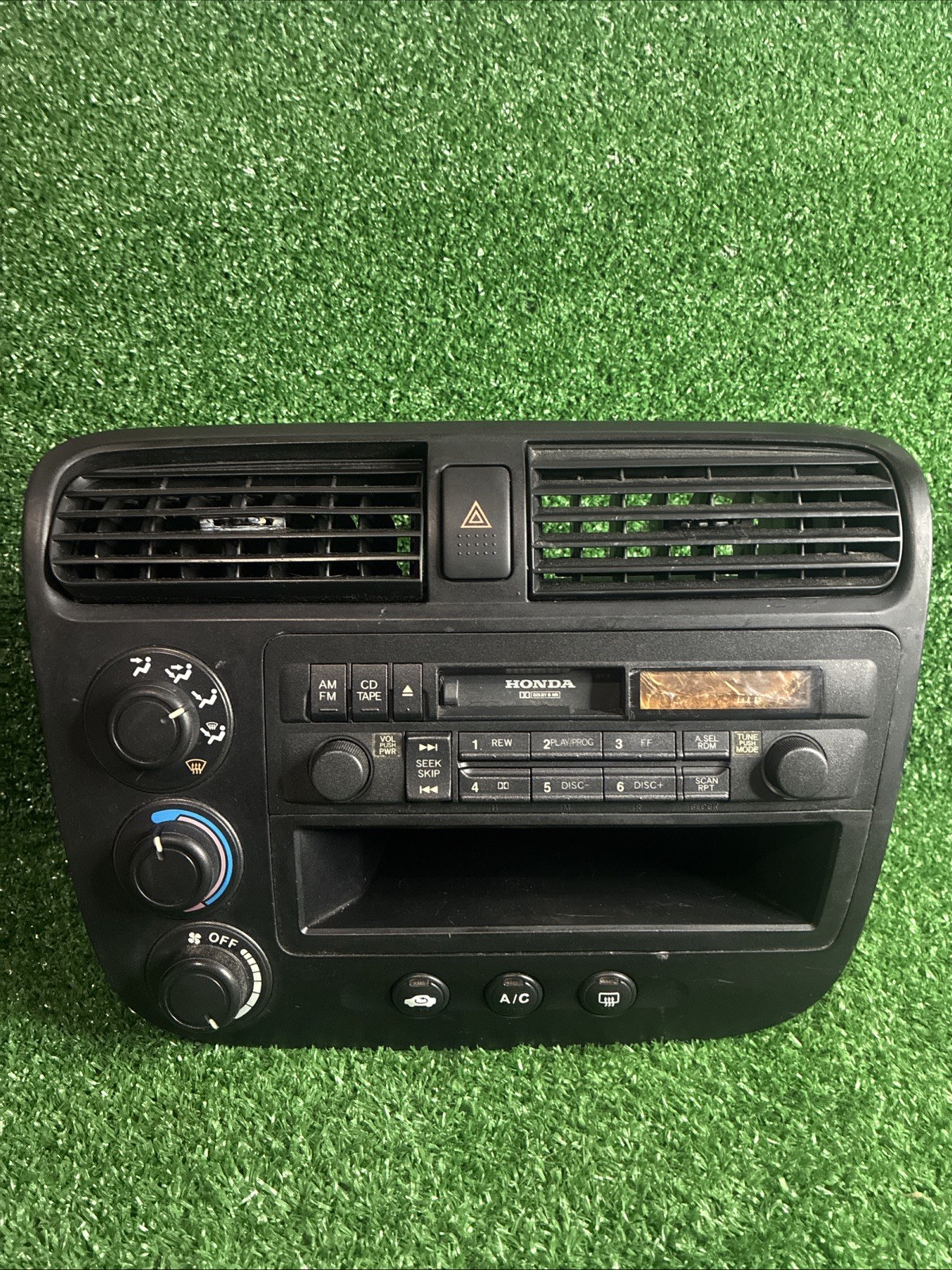 2001-2005 Honda Civic Radio Dash Bezel W/ Climate Control OEM