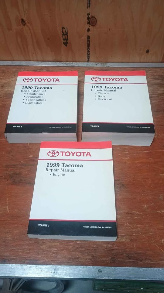 1999 Toyota Tacoma OEM / Factory Repair Service Manual Set Truck 99 - 3 Books 1999 Toyota Tacoma OEM / Factory Repair Service Manual Set Truck 99 - 3 Books