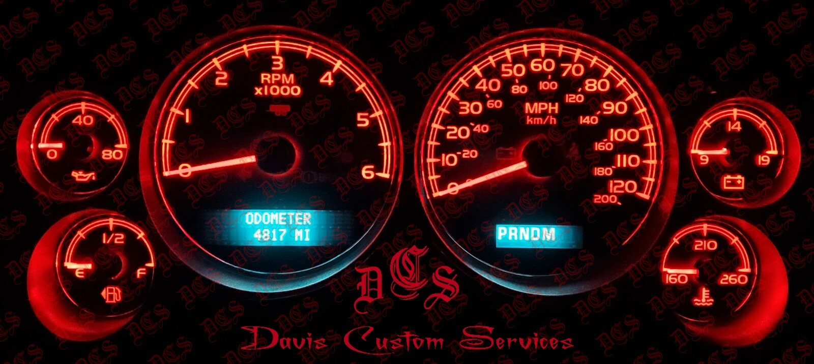 7-14 RED DIY CLUSTER UPGRADE KIT SILVERADO SIERRA TAHOE SUBURBAN AVALANCHE YUKON