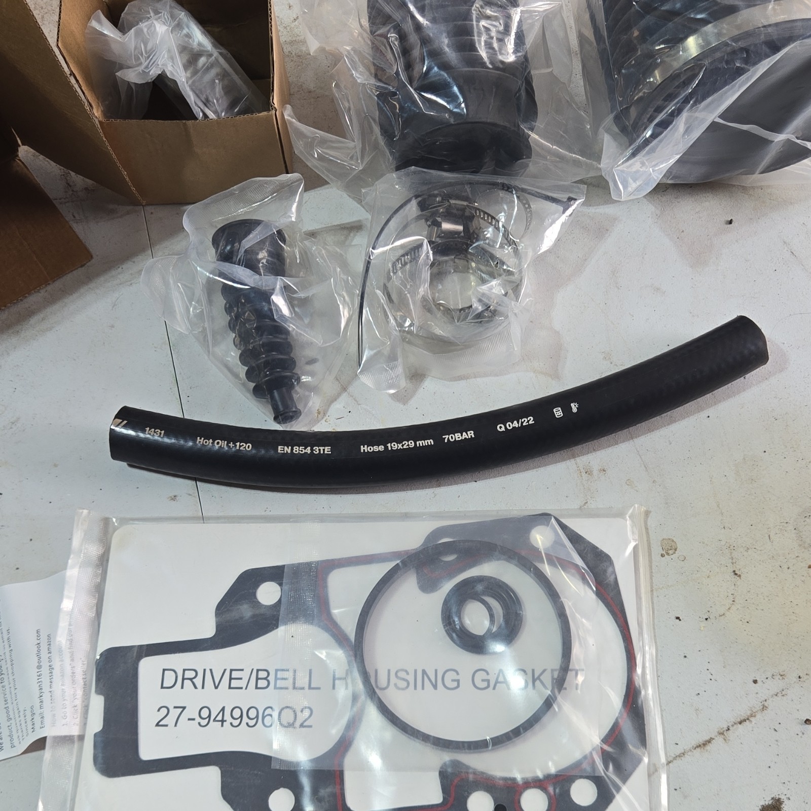 MerCruiser Alpha One Gen 2 Transom Bellows Repair Kit Gimbal Bearing 30-803099T1