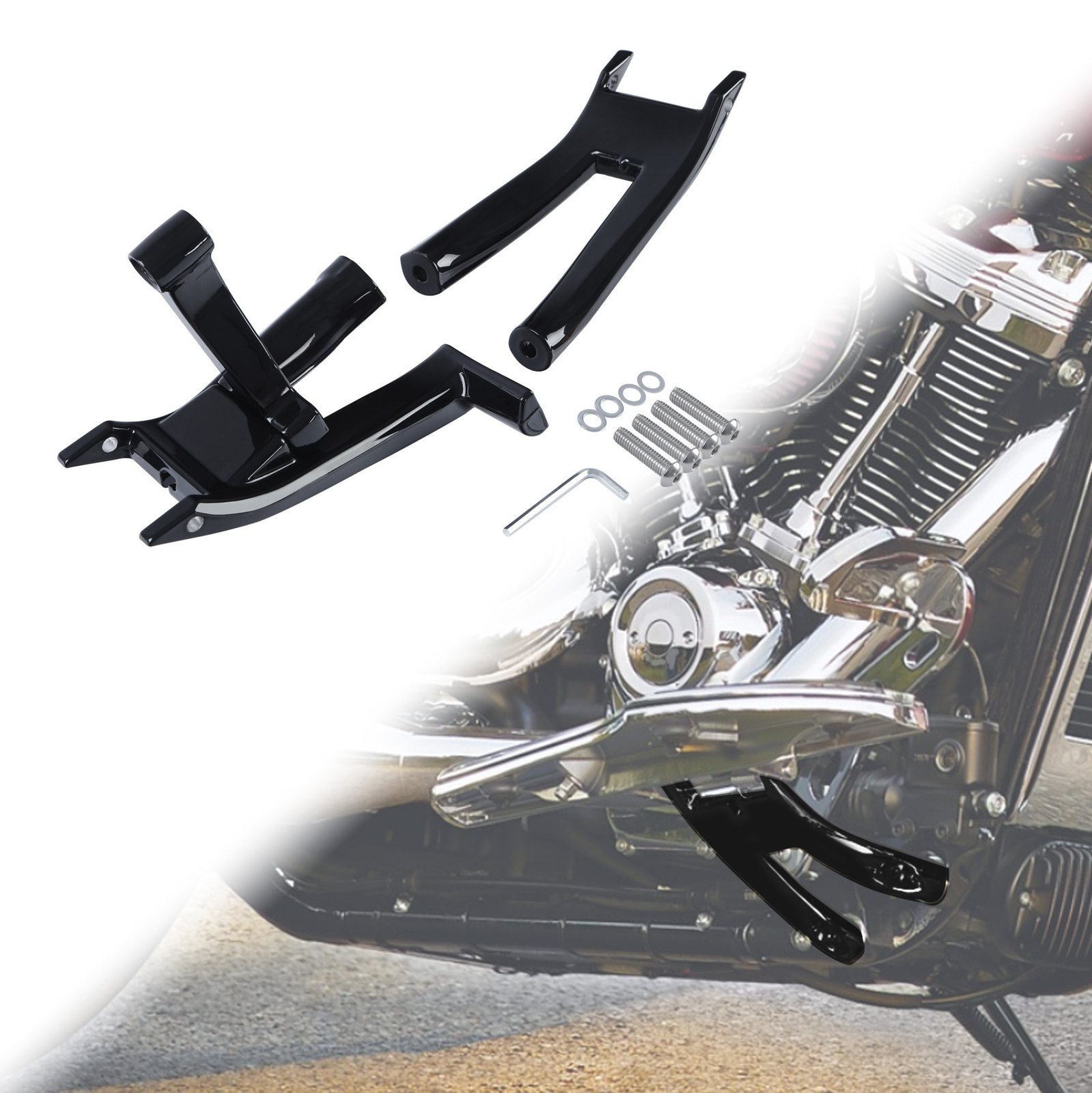 Driver Floorboard Mount Kit Fit For Harley Softail Slim FLSL 18-26
