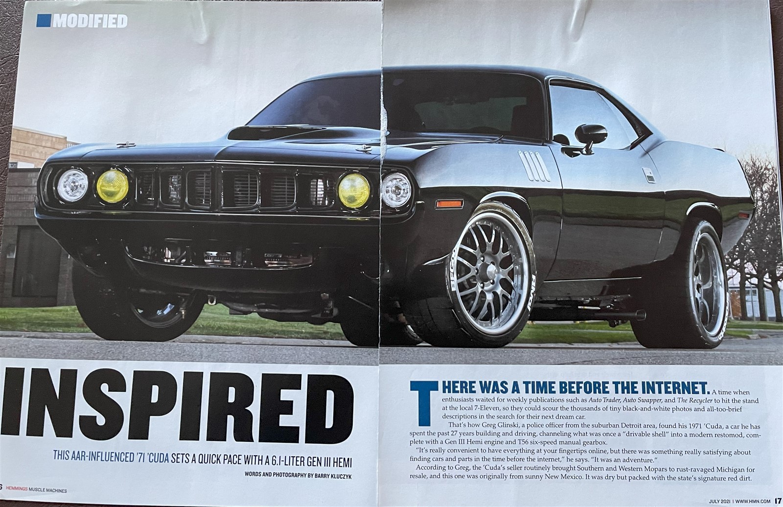1971 PLYMOUTH BARRACUDA GEN III HEMI 'CUDA HARDTOP 7 pg COLOR Article 1971 PLYMOUTH BARRACUDA GEN III HEMI 'CUDA HARDTOP 7 pg COLOR Article