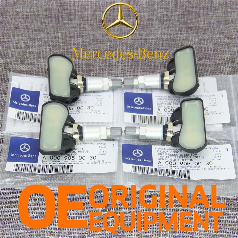 New 4 PCS Tire Pressure Monitoring Sensors A0009050030 TPMS for Benz C300