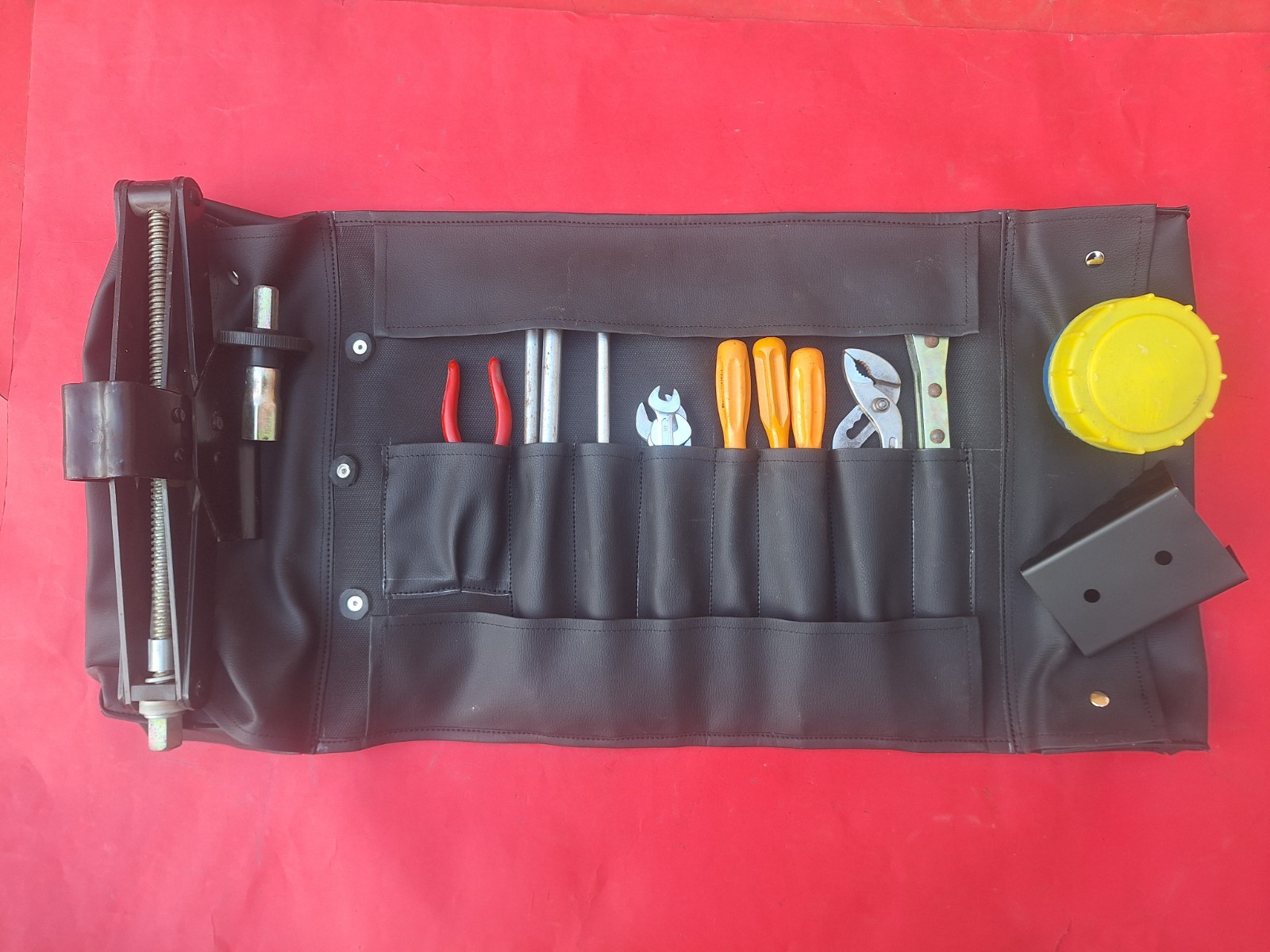 1971-90 Lamborghini Countach Tool Kit Bag Wrenches Pliers Jack No Ferrari 1971-90 Lamborghini Countach Tool Kit Bag Wrenches Pliers Jack No Ferrari