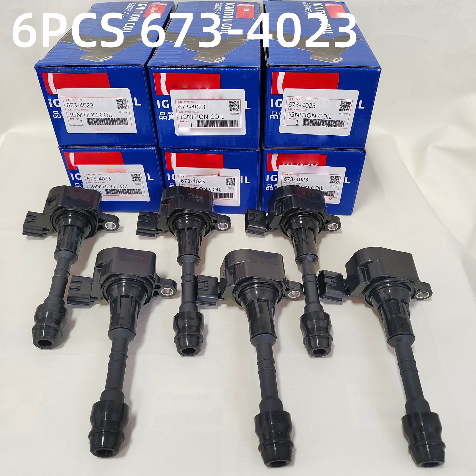 6PCS UF349 Ignition Coil 673-4023 For DENSO Nissan Pathfinder Maxima 22448-8J115