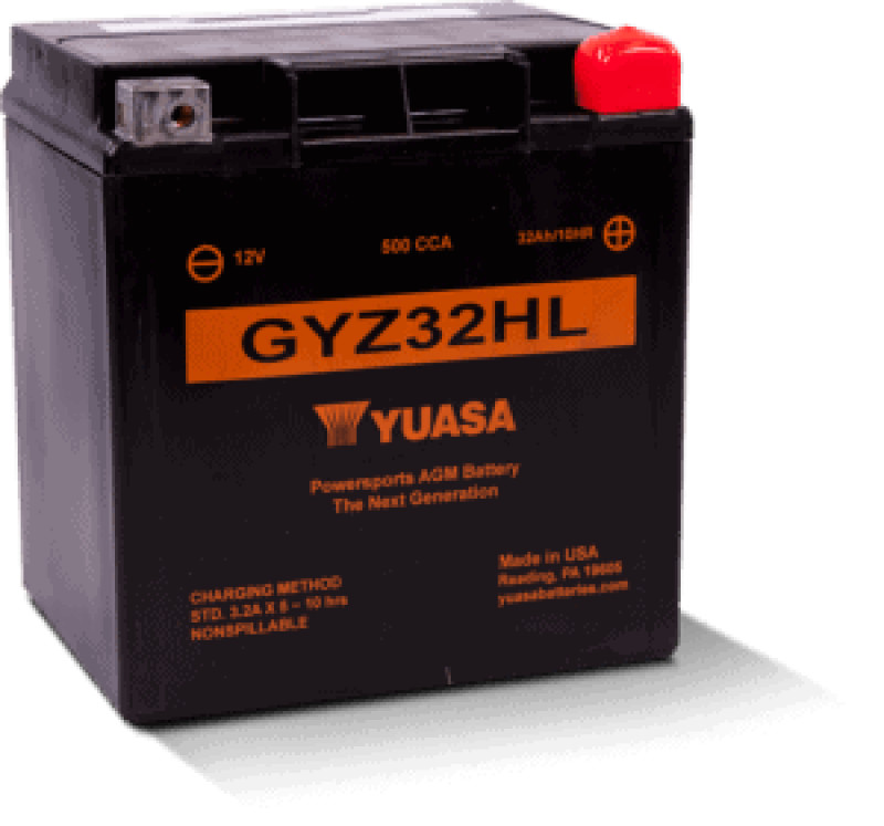 Yuasa GYZ32HL AGM Powersports Battery – Fits Harley Davidson 2008-2009 Models