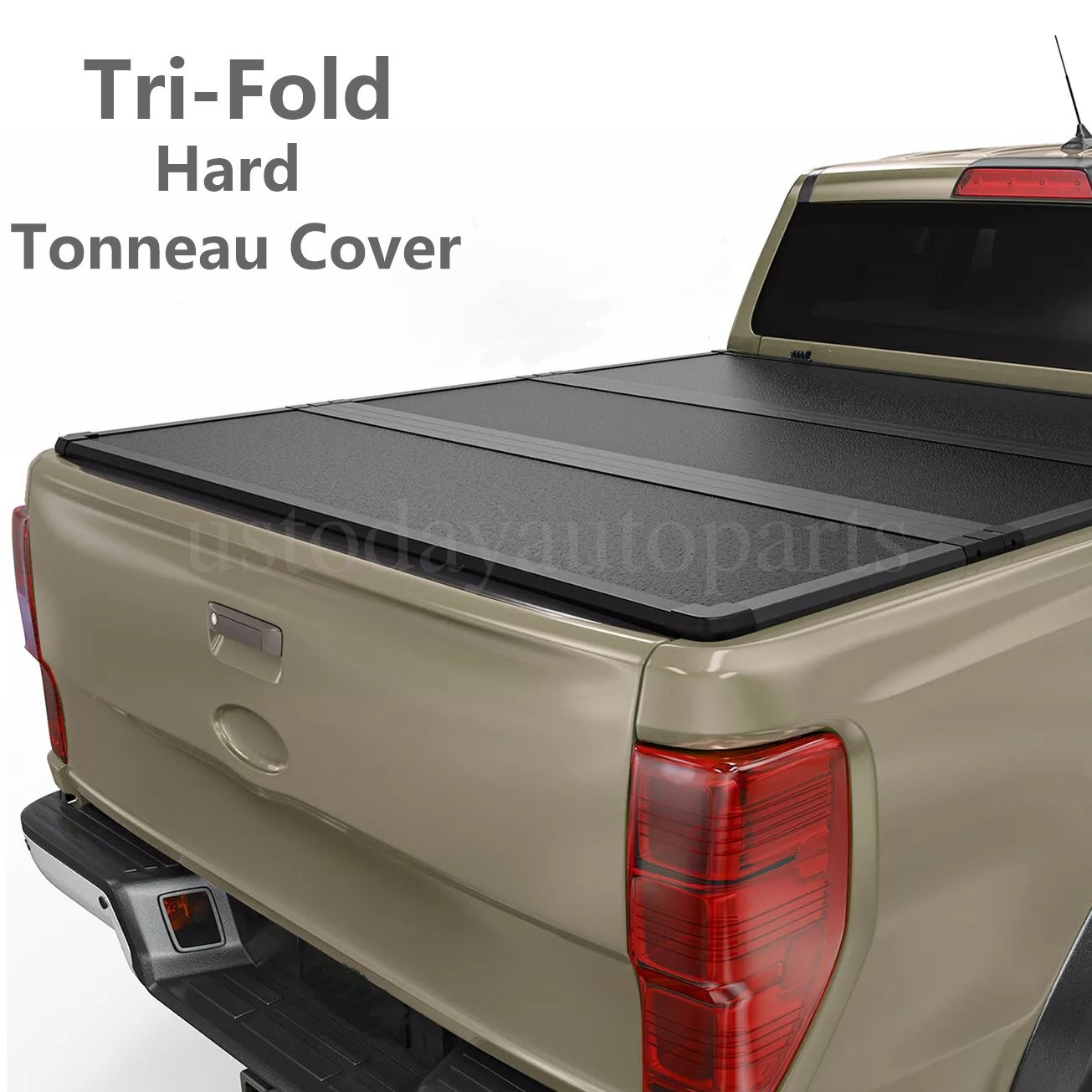 3-Fold 5FT Hard Tonneau Cover For 2019-2026 Ford Ranger Truck Bed Waterproof 3-Fold 5FT Hard Tonneau Cover For 2019-2026 Ford Ranger Truck Bed Waterproof