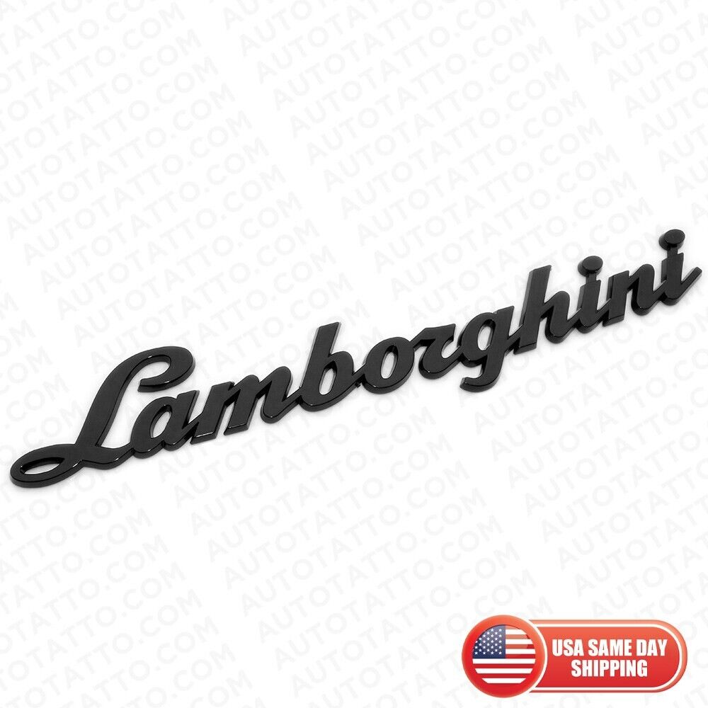 Lamborghini Aventador LP700 LP720 LP750 Rear Script Emblem Gloss Black NEW US