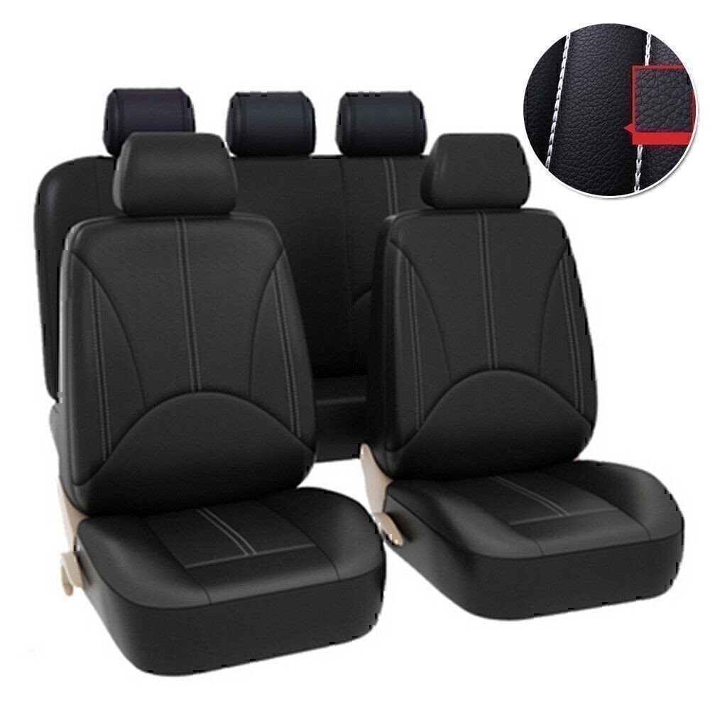 PU Leather Car 5-Seat Covers Front&Rear Cushion Pad For Toyota Yaris 05-16