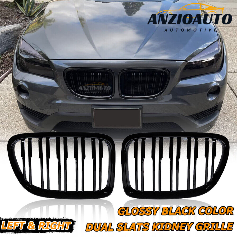 Gloss Black Front Kidney Grille Grill For BMW X-Series E84 X1 2009-2015	20i 28i