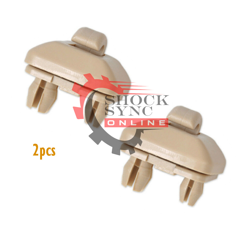 2pcs Sun Visor Clip Beige fit Audi A3 A4 A5 Q5 A7 B6 B7 B8 S4 S5 8U0857562A