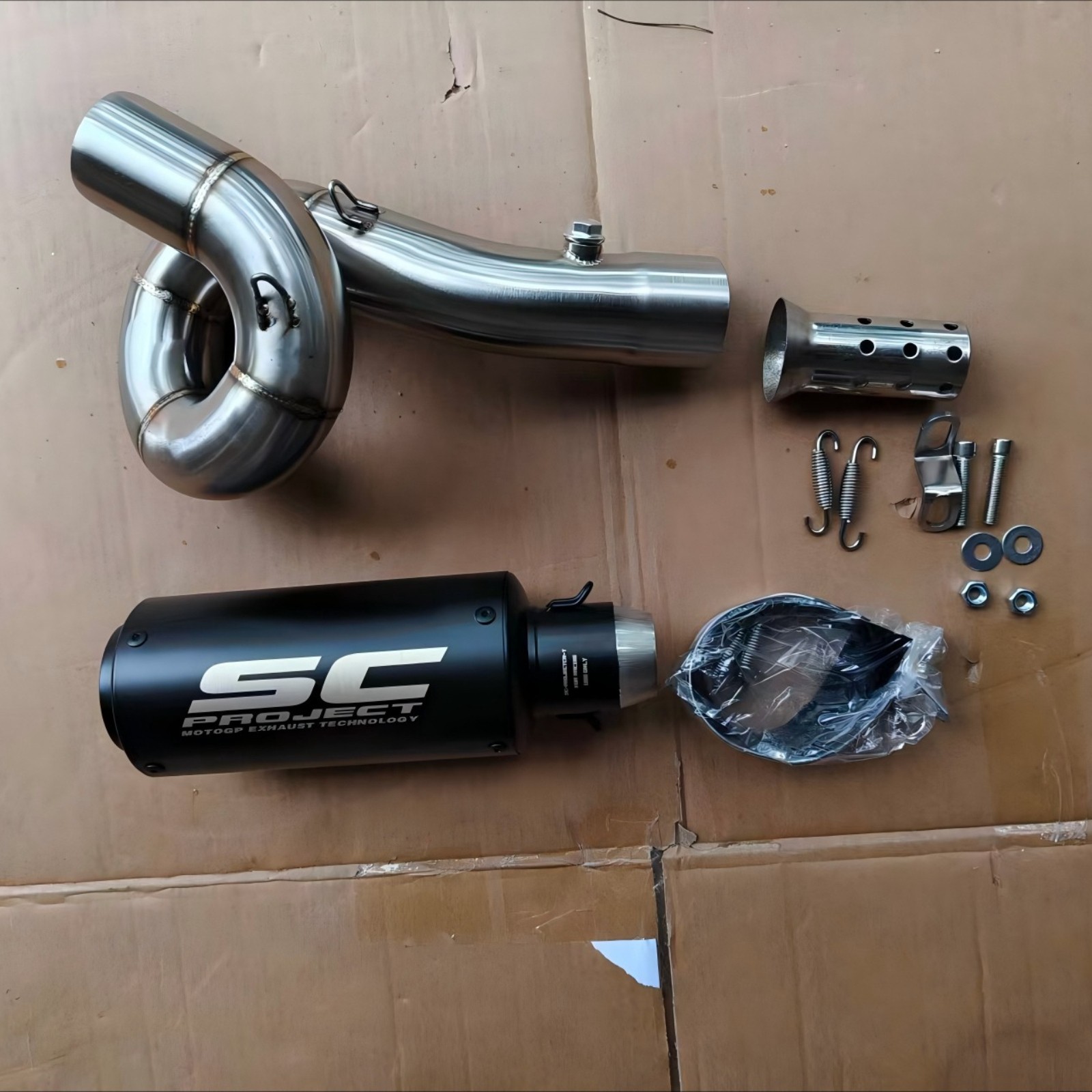 Slip for Kawasaki Ninja ZX6R ZX636 2009-2025 Exhaust Mid Link Pipe Muffler Tips