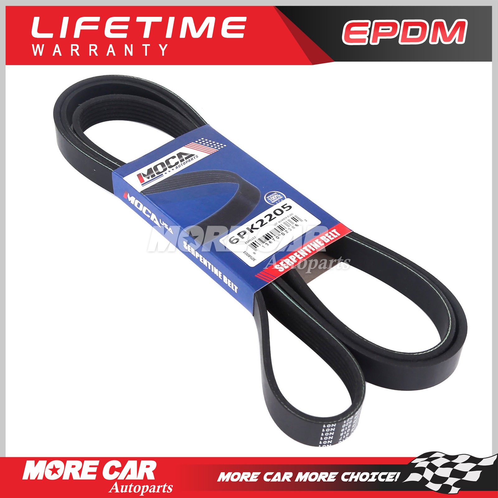 Serpentine Belt for 96-13 Ford Ranger Chevrolet Jeep Dodge GMC 2.5L 4.7L 6PK2205 Serpentine Belt for 96-13 Ford Ranger Chevrolet Jeep Dodge GMC 2.5L 4.7L 6PK2205