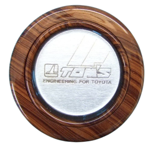 TOM’S Steering Wheel Horn Button Wood JDM TOYOTA SW20 JZA70 JZA80 AE86 AE101